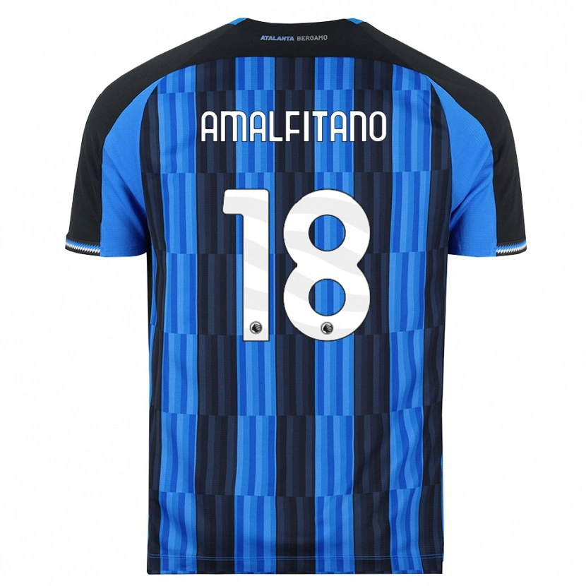 Danxen Bambino Maglia Nicolò Amalfitano #18 Blu Nero Rosso Kit Gara Home 2026/27 Maglietta