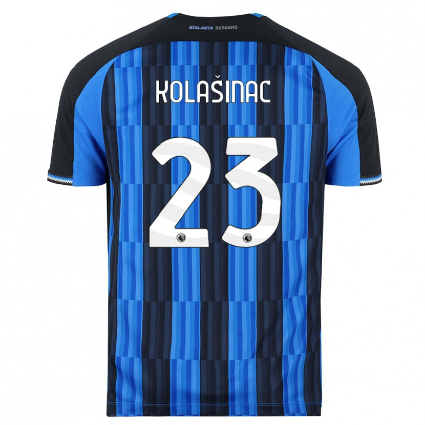 Danxen Bambino Maglia Sead Kolasinac #23 Blu Nero Rosso Kit Gara Home 2026/27 Maglietta