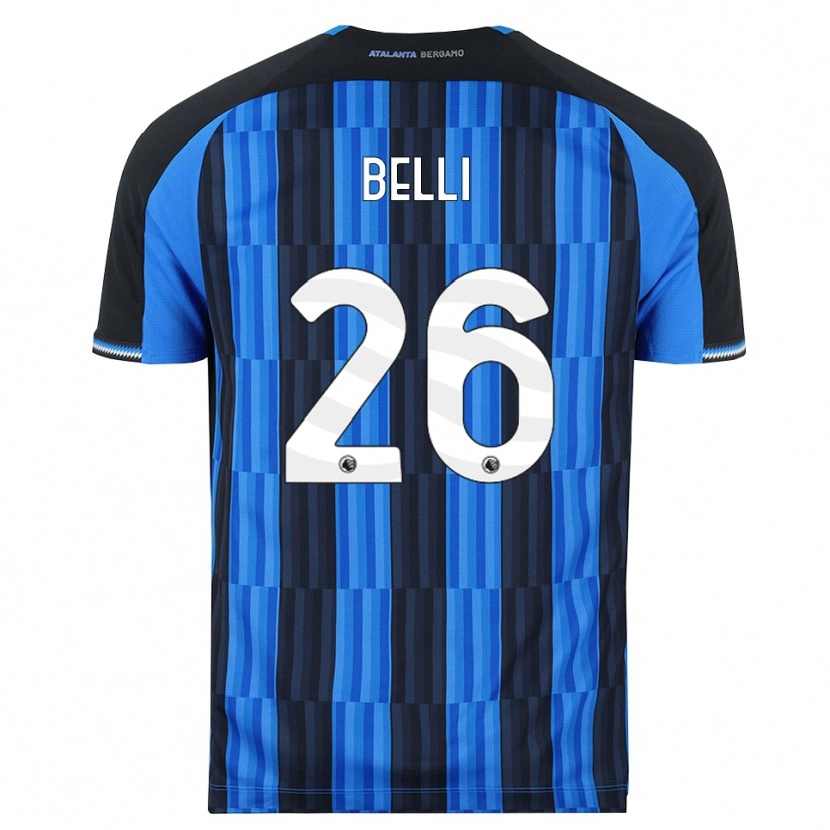 Danxen Bambino Maglia Manuel Belli #26 Blu Nero Rosso Kit Gara Home 2026/27 Maglietta
