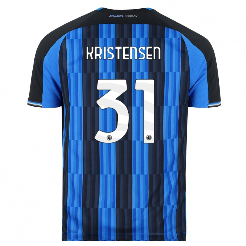 Danxen Bambino Maglia Thomas Kristensen #31 Blu Nero Rosso Kit Gara Home 2026/27 Maglietta