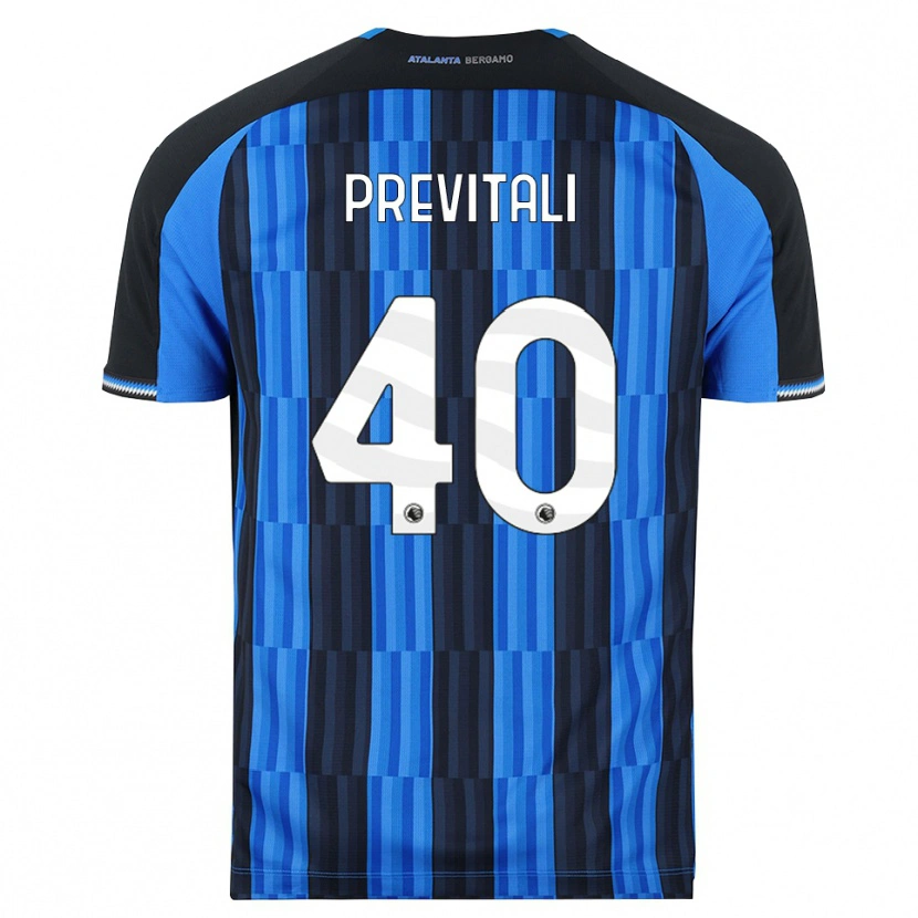 Danxen Bambino Maglia Cristian Previtali #40 Blu Nero Rosso Kit Gara Home 2026/27 Maglietta