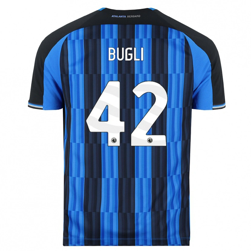 Danxen Bambino Maglia Gabriel Bugli #42 Blu Nero Rosso Kit Gara Home 2026/27 Maglietta