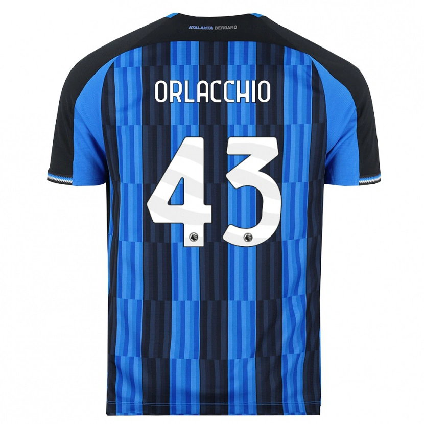 Danxen Bambino Maglia Angelo Orlacchio #43 Blu Nero Rosso Kit Gara Home 2026/27 Maglietta