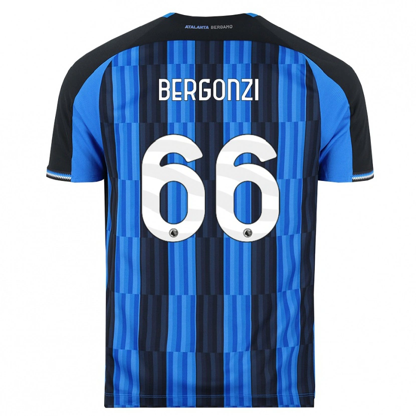 Danxen Bambino Maglia Federico Bergonzi #66 Blu Nero Rosso Kit Gara Home 2026/27 Maglietta
