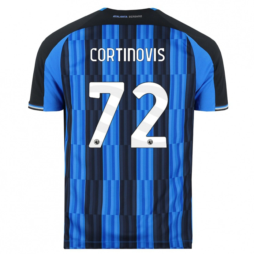 Danxen Bambino Maglia Alessandro Cortinovis #72 Blu Nero Rosso Kit Gara Home 2026/27 Maglietta