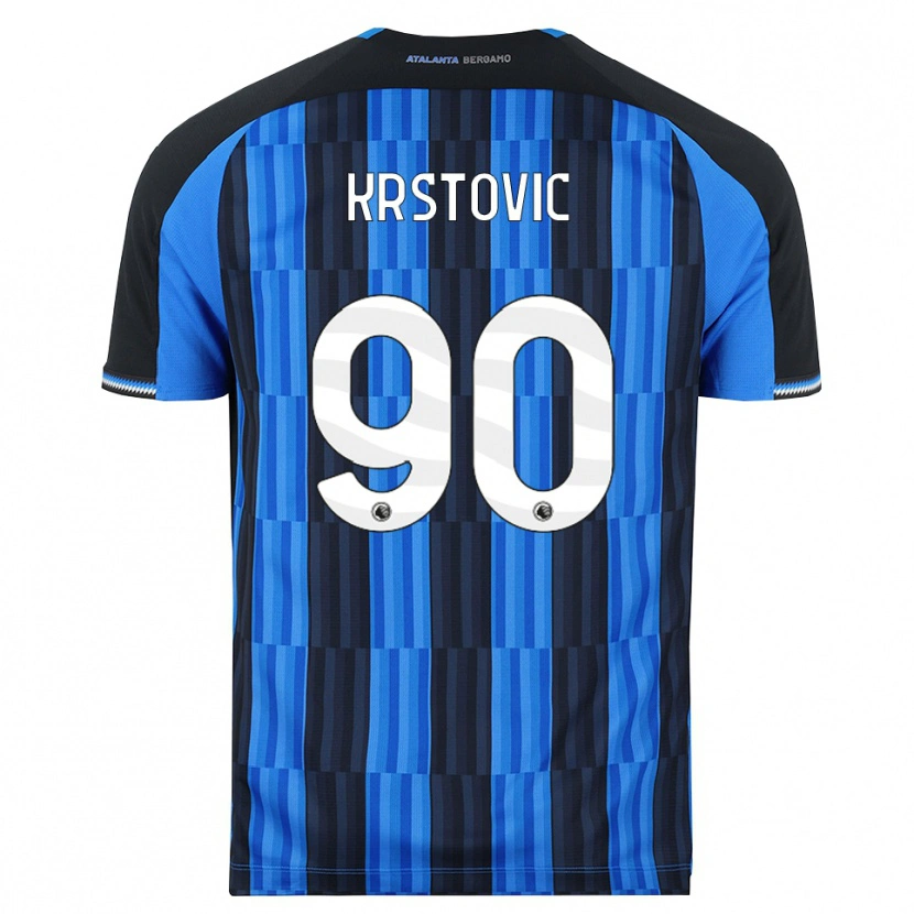 Danxen Bambino Maglia Nikola Krstović #90 Blu Nero Rosso Kit Gara Home 2026/27 Maglietta