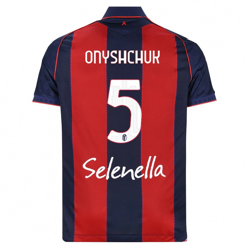 Danxen Bambino Maglia Zakhar Onyshchuk #5 Blu Reale Rosso Bianco Kit Gara Home 2026/27 Maglietta