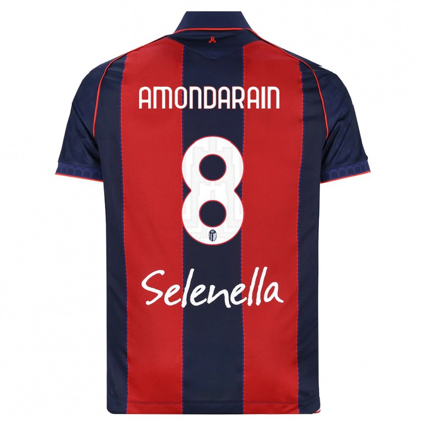 Danxen Bambino Maglia Mikel Amondarain #8 Blu Reale Rosso Bianco Kit Gara Home 2026/27 Maglietta