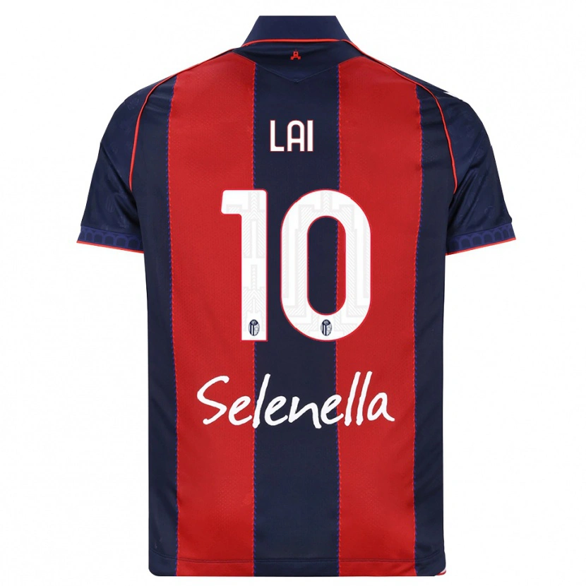 Danxen Bambino Maglia Luca Lai #10 Blu Reale Rosso Bianco Kit Gara Home 2026/27 Maglietta