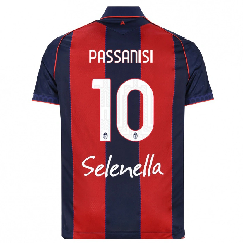 Danxen Bambino Maglia Fernando Passanisi #10 Blu Reale Rosso Bianco Kit Gara Home 2026/27 Maglietta