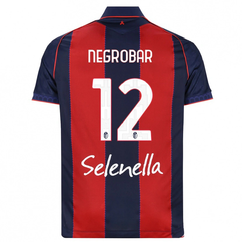 Danxen Bambino Maglia Lucas Negrobar #12 Blu Reale Rosso Bianco Kit Gara Home 2026/27 Maglietta