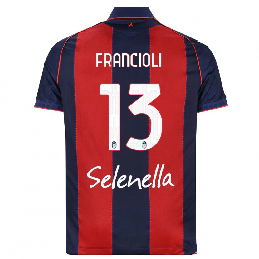 Danxen Bambino Maglia Diego Francioli #13 Blu Reale Rosso Bianco Kit Gara Home 2026/27 Maglietta