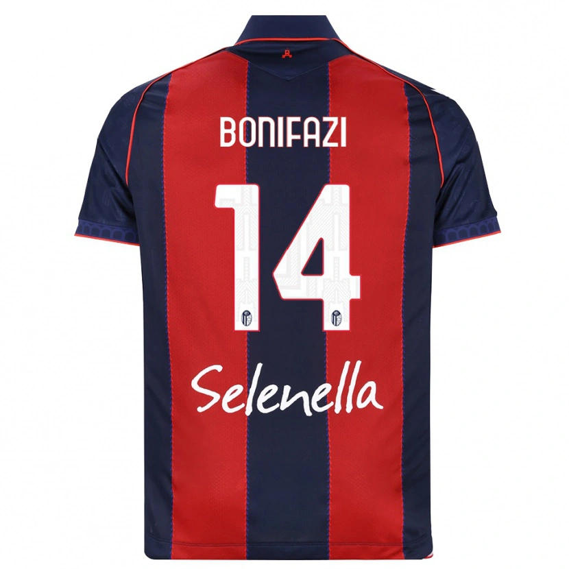 Danxen Bambino Maglia Kevin Bonifazi #14 Blu Reale Rosso Bianco Kit Gara Home 2026/27 Maglietta