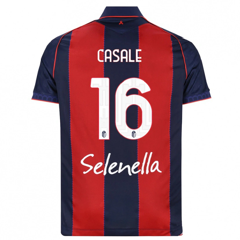 Danxen Bambino Maglia Nicolò Casale #16 Blu Reale Rosso Bianco Kit Gara Home 2026/27 Maglietta