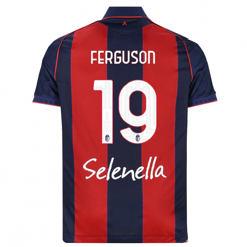 Danxen Bambino Maglia Lewis Ferguson #19 Blu Reale Rosso Bianco Kit Gara Home 2026/27 Maglietta