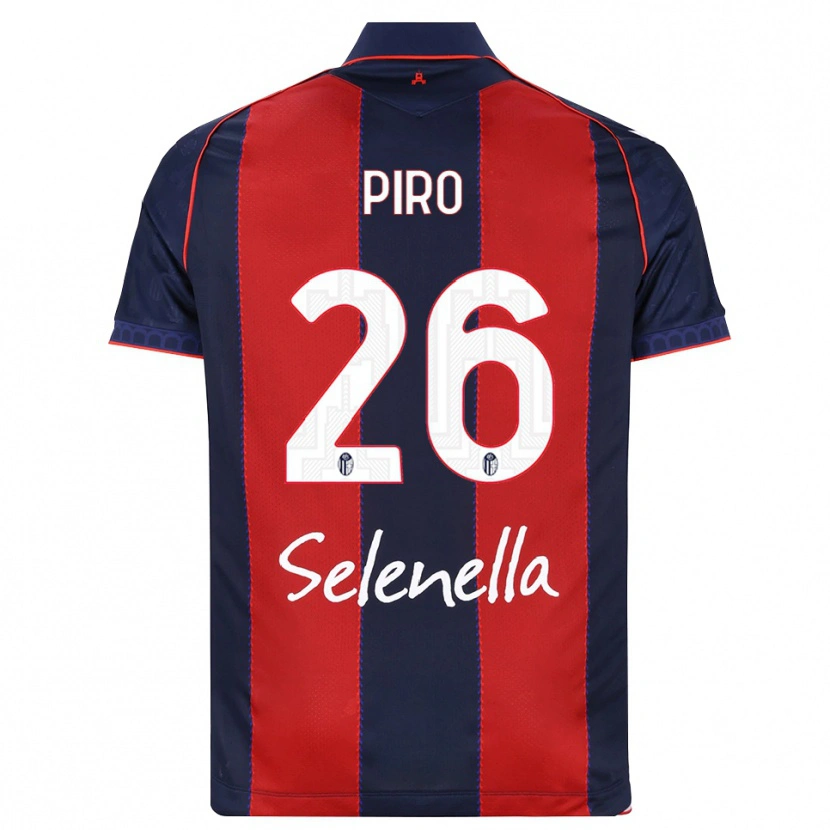 Danxen Bambino Maglia Christian Piro #26 Blu Reale Rosso Bianco Kit Gara Home 2026/27 Maglietta