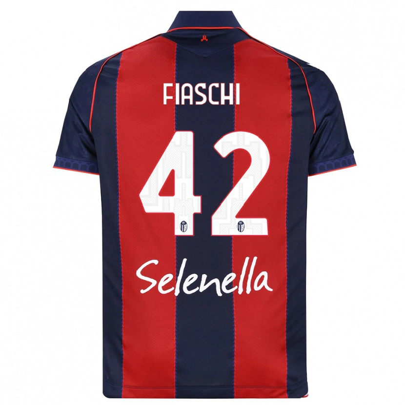 Danxen Bambino Maglia Marco Fiaschi #42 Blu Reale Rosso Bianco Kit Gara Home 2026/27 Maglietta