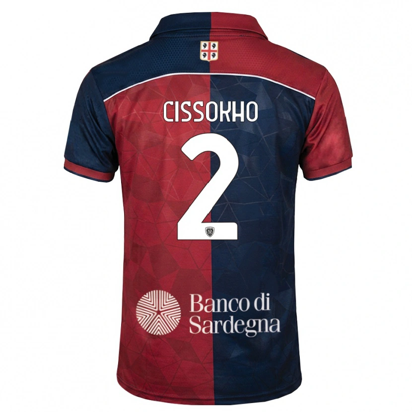 Danxen Bambino Maglia Moussa Cissokho #2 Borgogna Blu Reale Kit Gara Home 2026/27 Maglietta