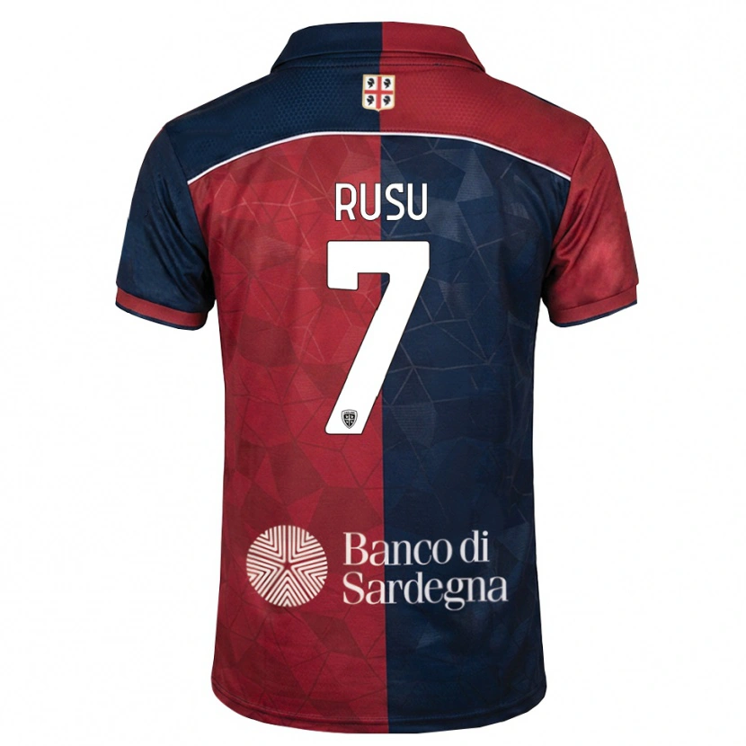 Danxen Bambino Maglia Timofei Rusu #7 Borgogna Blu Reale Kit Gara Home 2026/27 Maglietta