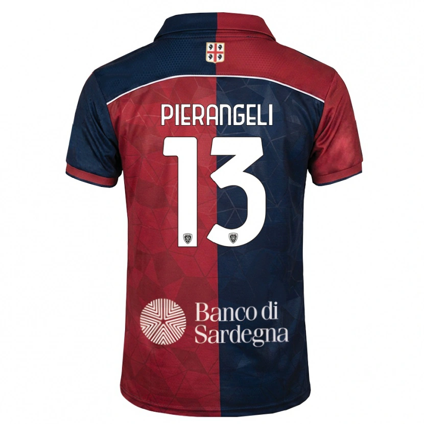 Danxen Bambino Maglia Luis Pierangeli #13 Borgogna Blu Reale Kit Gara Home 2026/27 Maglietta
