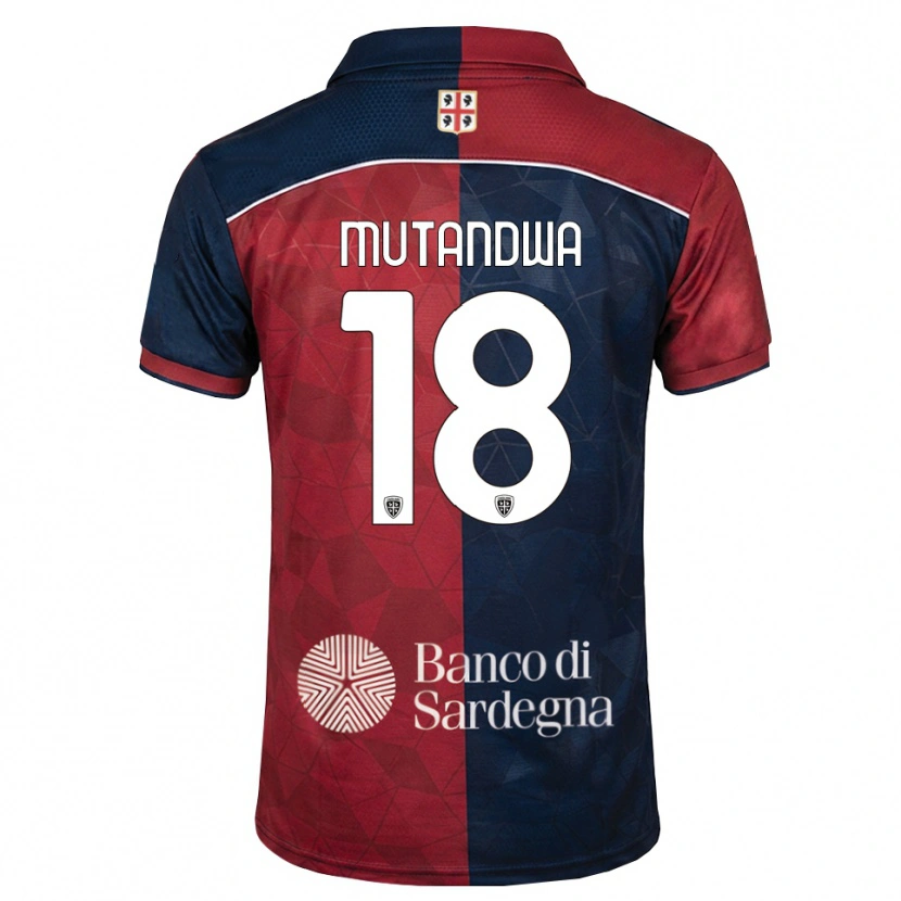 Danxen Bambino Maglia Kingstone Mutandwa #18 Borgogna Blu Reale Kit Gara Home 2026/27 Maglietta
