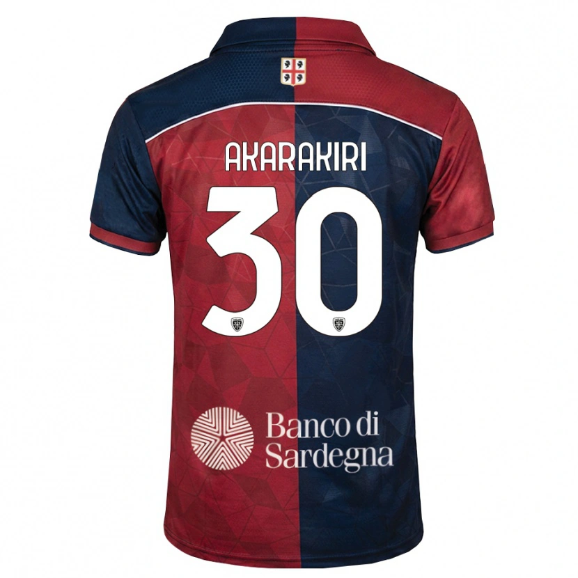 Danxen Bambino Maglia Demi Akarakiri #30 Borgogna Blu Reale Kit Gara Home 2026/27 Maglietta