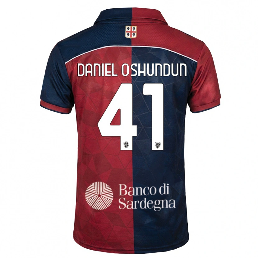 Danxen Bambino Maglia Olasunkanmi Daniel Oshundun #41 Borgogna Blu Reale Kit Gara Home 2026/27 Maglietta