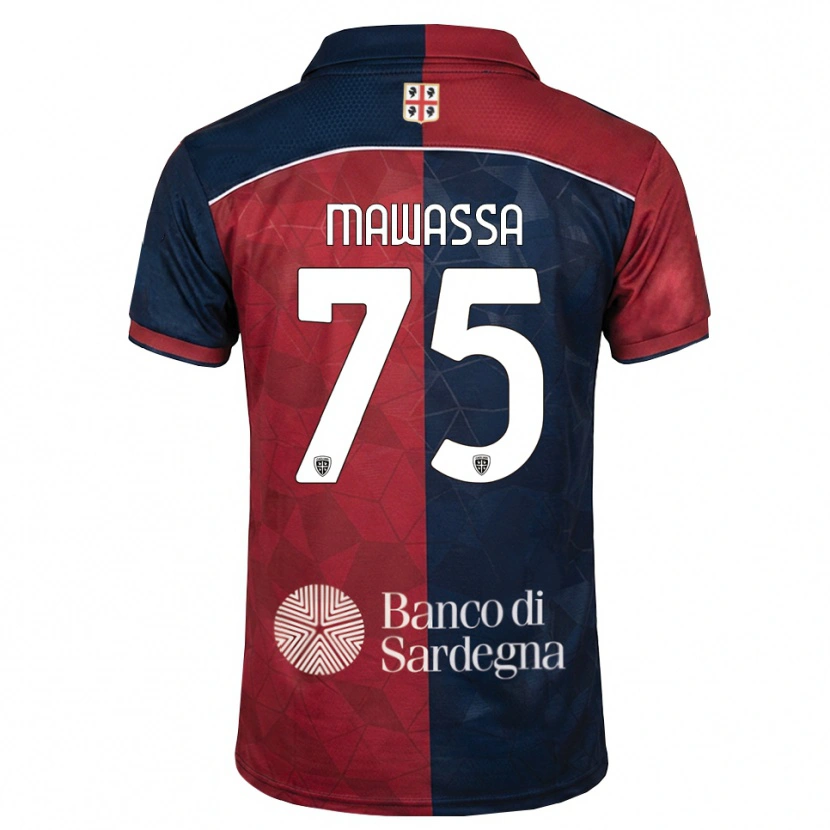 Danxen Bambino Maglia Enoch Mawassa #75 Borgogna Blu Reale Kit Gara Home 2026/27 Maglietta