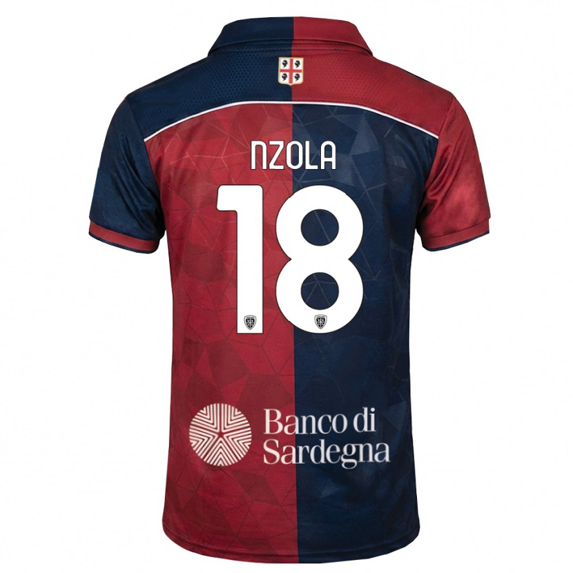 Danxen Bambino Maglia M'bala Nzola #18 Borgogna Blu Reale Kit Gara Home 2026/27 Maglietta