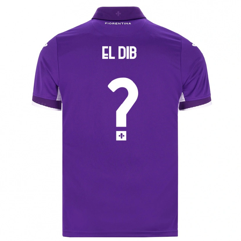 Danxen Bambino Maglia Karim El Dib #0 Viola Bianco Rosa Kit Gara Home 2026/27 Maglietta
