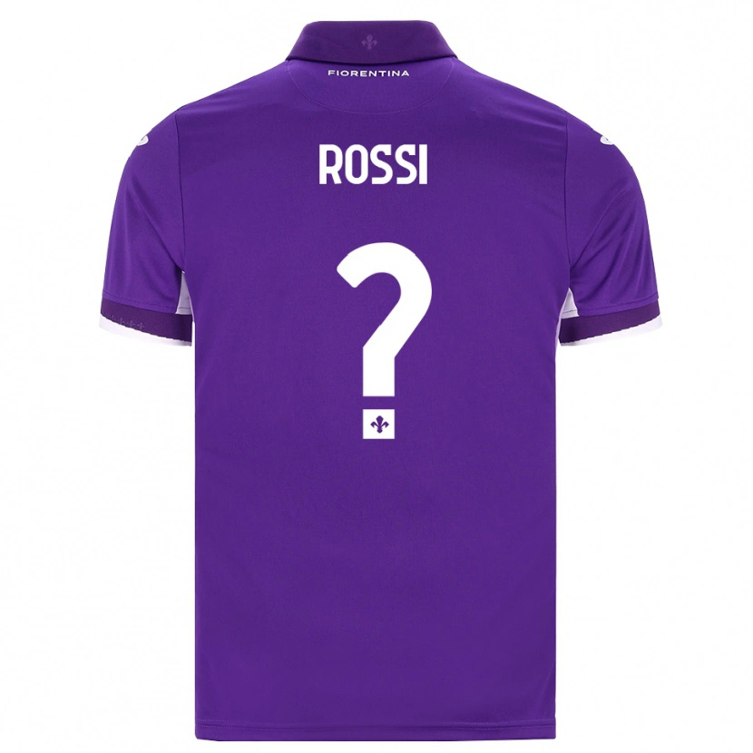 Danxen Bambino Maglia Alessandro Rossi #0 Viola Bianco Rosa Kit Gara Home 2026/27 Maglietta