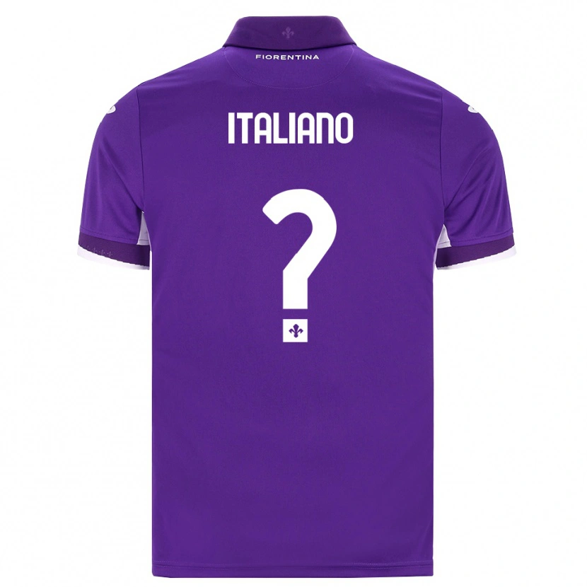 Danxen Bambino Maglia Riccardo Italiano #0 Viola Bianco Rosa Kit Gara Home 2026/27 Maglietta
