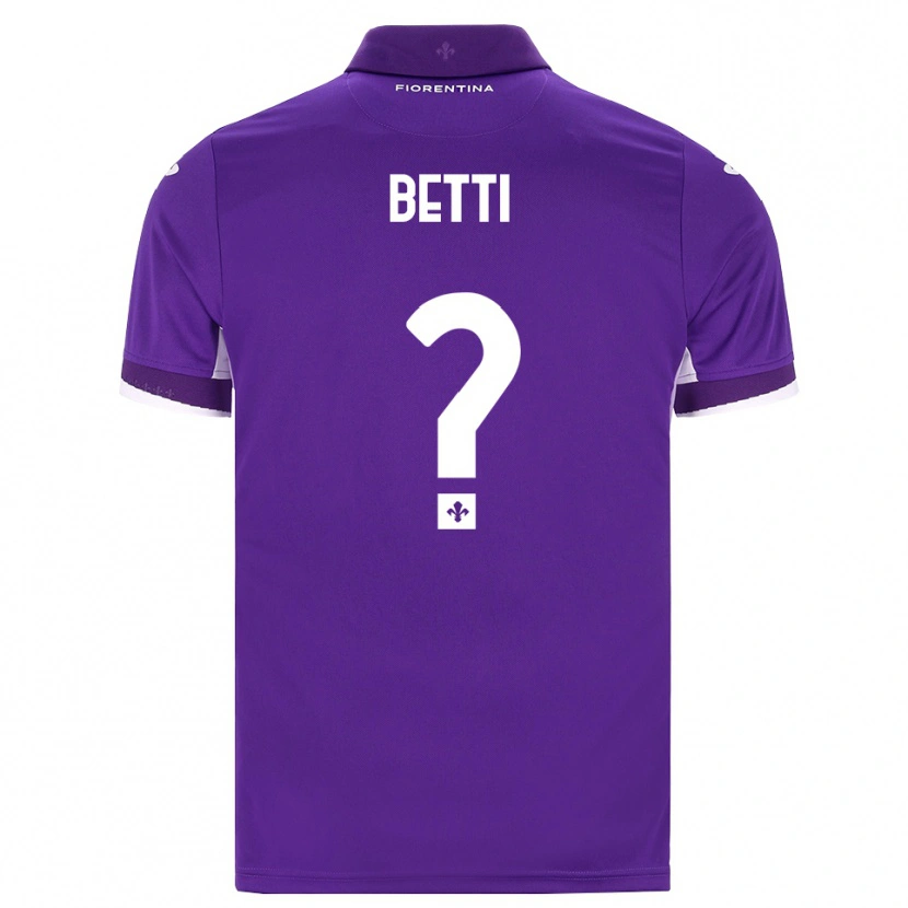 Danxen Bambino Maglia Tiziano Betti #0 Viola Bianco Rosa Kit Gara Home 2026/27 Maglietta