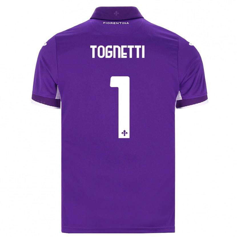 Danxen Bambino Maglia Laerte Tognetti #1 Viola Bianco Rosa Kit Gara Home 2026/27 Maglietta