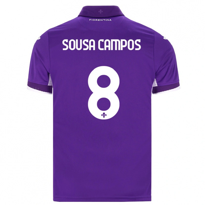 Danxen Bambino Maglia Matteo Sousa Campos #8 Viola Bianco Rosa Kit Gara Home 2026/27 Maglietta
