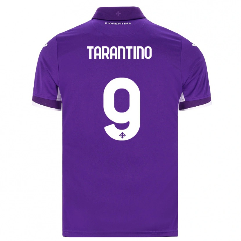 Danxen Bambino Maglia Jacopo Tarantino #9 Viola Bianco Rosa Kit Gara Home 2026/27 Maglietta