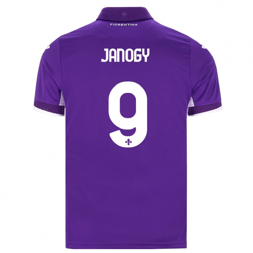 Danxen Bambino Maglia Madelen Janogy #9 Viola Bianco Rosa Kit Gara Home 2026/27 Maglietta