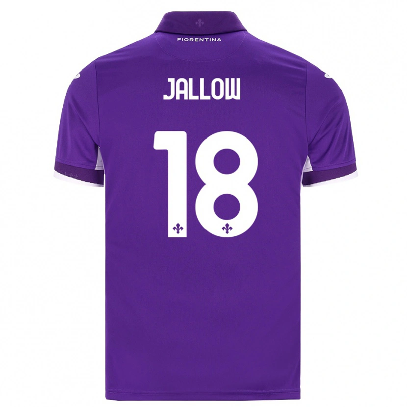 Danxen Bambino Maglia Sulayman Jallow #18 Viola Bianco Rosa Kit Gara Home 2026/27 Maglietta