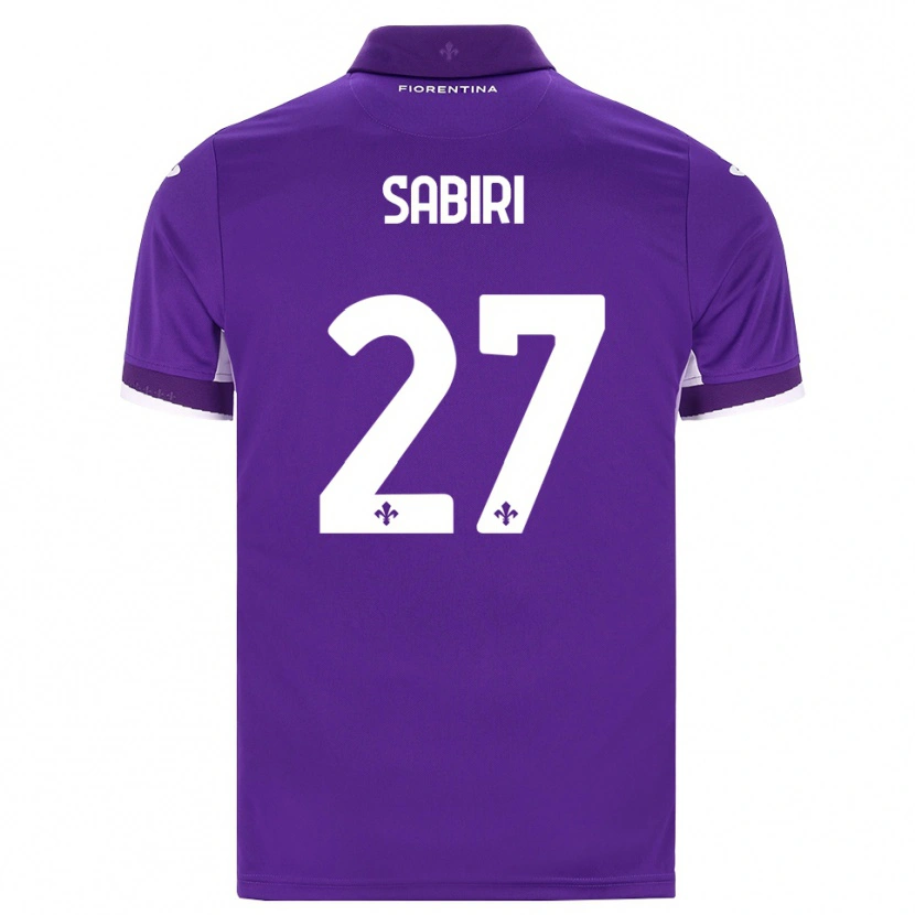 Danxen Bambino Maglia Abdelhamid Sabiri #27 Viola Bianco Rosa Kit Gara Home 2026/27 Maglietta
