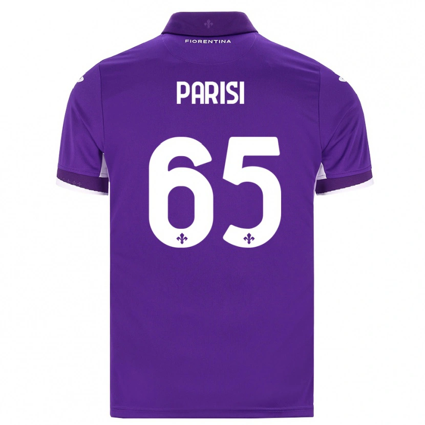 Danxen Bambino Maglia Fabiano Parisi #65 Viola Bianco Rosa Kit Gara Home 2026/27 Maglietta