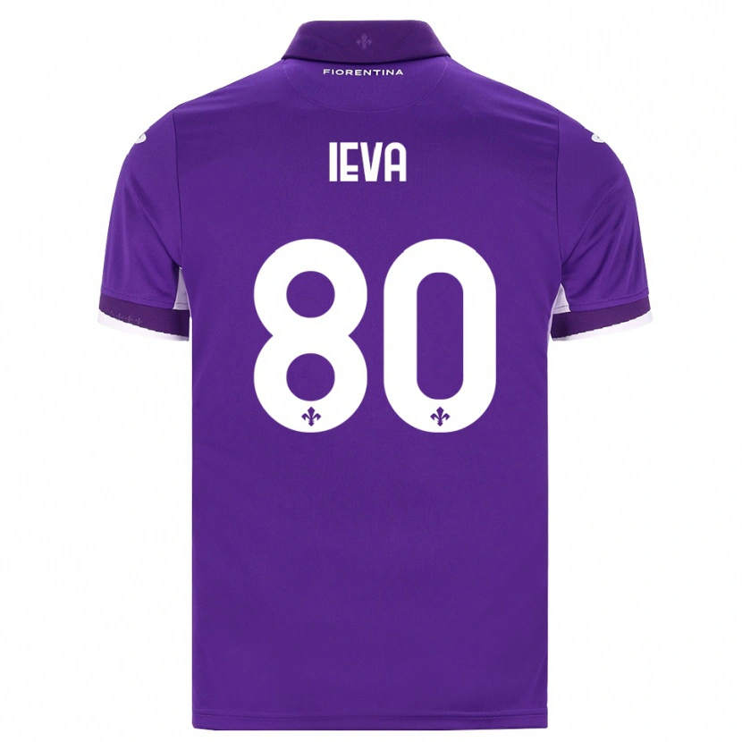 Danxen Bambino Maglia Stella Ieva #80 Viola Bianco Rosa Kit Gara Home 2026/27 Maglietta