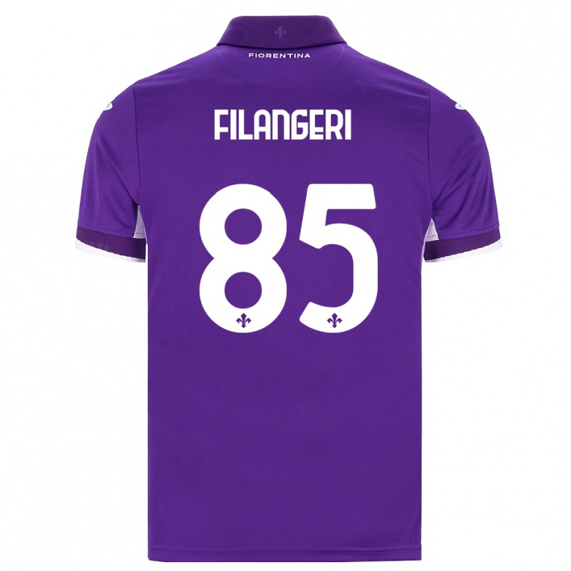 Danxen Bambino Maglia Maria Luisa Filangeri #85 Viola Bianco Rosa Kit Gara Home 2026/27 Maglietta