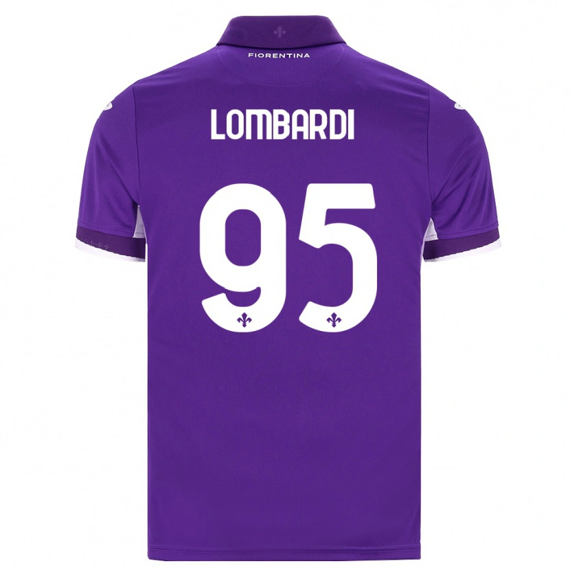 Danxen Bambino Maglia Emma Lombardi #95 Viola Bianco Rosa Kit Gara Home 2026/27 Maglietta