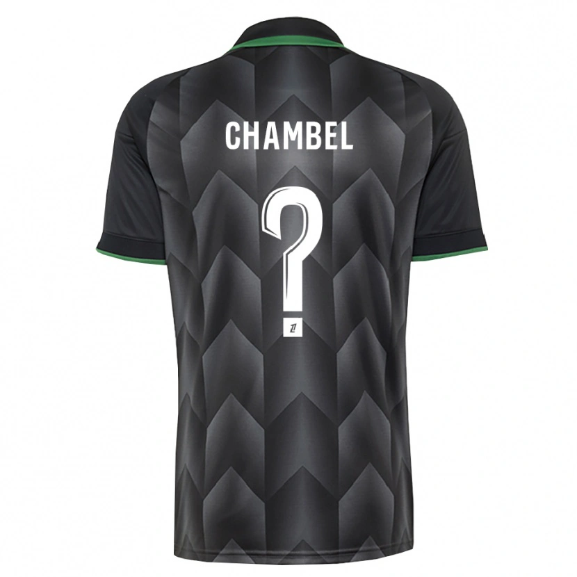 Danxen Bambino Maglia Djibril Chambel #0 Verde Bianco Nero Kit Gara Away 2026/27 Maglietta
