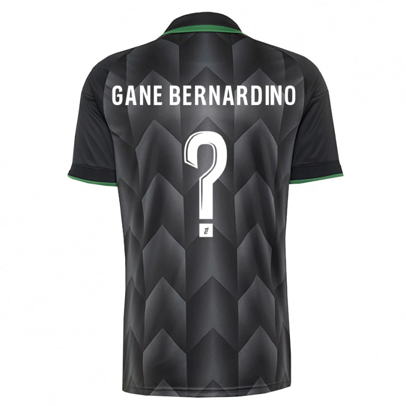 Danxen Bambino Maglia Nathanaël Gane Bernardino #0 Verde Bianco Nero Kit Gara Away 2026/27 Maglietta