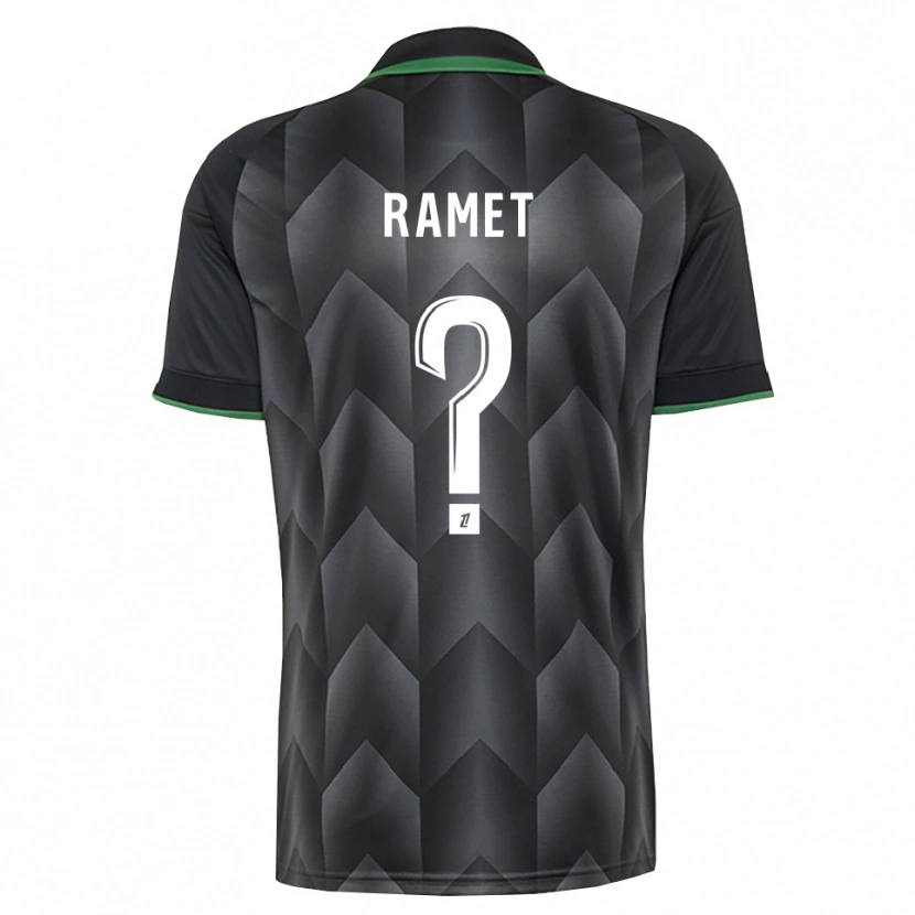 Danxen Bambino Maglia Simon Ramet #0 Verde Bianco Nero Kit Gara Away 2026/27 Maglietta