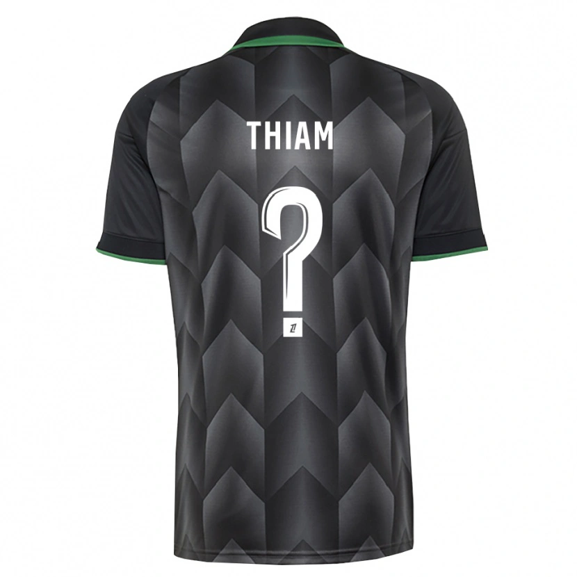Danxen Bambino Maglia Mamadou Thiam #0 Verde Bianco Nero Kit Gara Away 2026/27 Maglietta