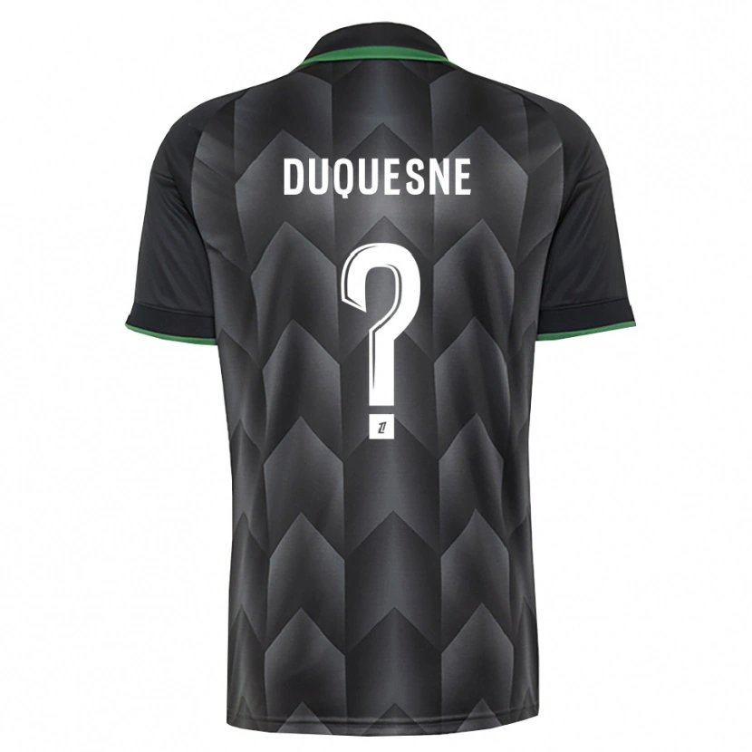 Danxen Bambino Maglia Elsa Duquesne #0 Verde Bianco Nero Kit Gara Away 2026/27 Maglietta