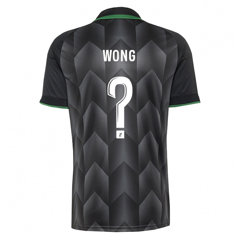 Danxen Bambino Maglia Kiani Wong #0 Verde Bianco Nero Kit Gara Away 2026/27 Maglietta