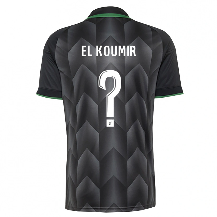Danxen Bambino Maglia Kaïna El Koumir #0 Verde Bianco Nero Kit Gara Away 2026/27 Maglietta